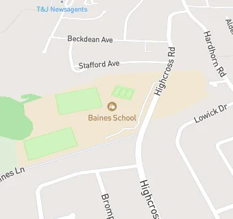 map for Baines School