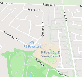 map for Catering Leeds (Whinmoor St Pauls Primary)