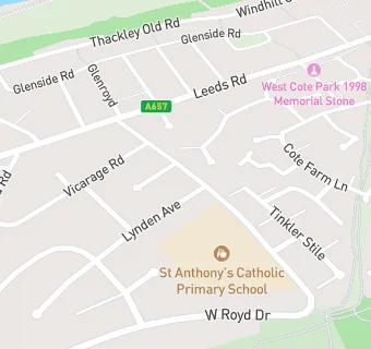 map for FM Catering Services at St Anthony's Catholic Primary