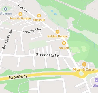 map for Broadgate Off Licence