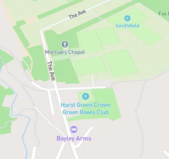 map for Hurst Green Football Club