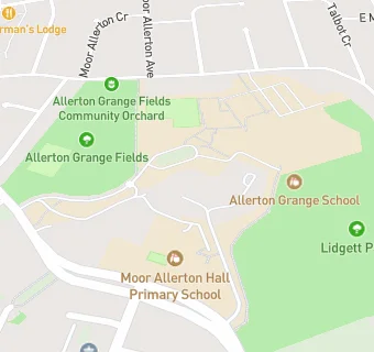 map for Moor Allerton Hall Primary School (Childcare)