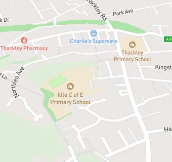 map for Idle CofE Primary School