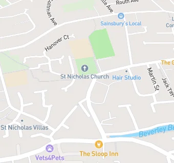 map for Beverley St Nicholas Primary School