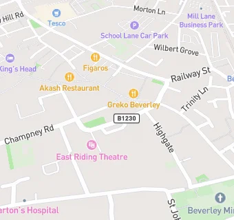 map for East Riding Theatre