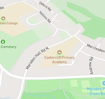 map for Castercliff Primary School