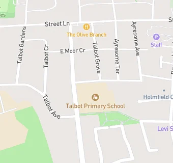 map for Talbot First School