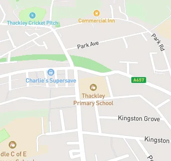 map for Thackley Primary School