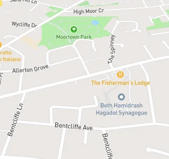 map for Leeds Menorah School