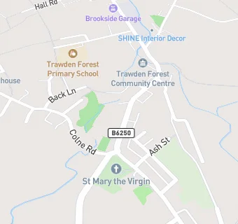 map for Trawden Forest Community Centre