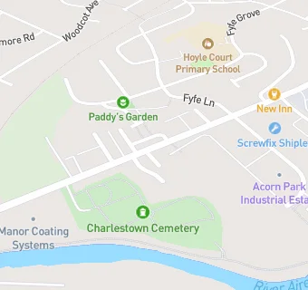 map for Otley Road Service Station