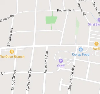 map for Asda Express Roundhay - Street Lane PFS