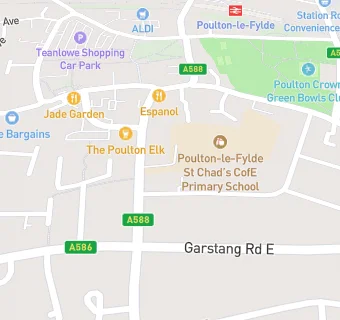 map for Poulton-le-Fylde St Chad's CofE Primary School