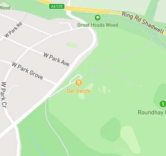 map for Roundhay Golf Club