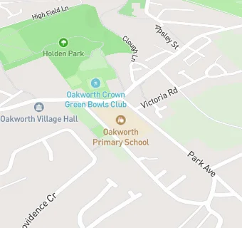 map for Oakworth Primary School