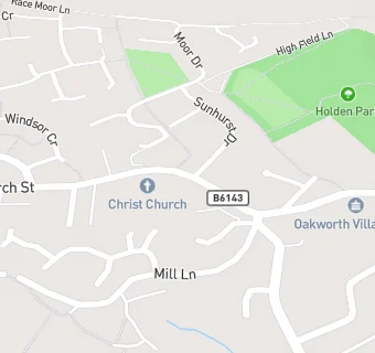 map for Oakworth Manor Residential Home