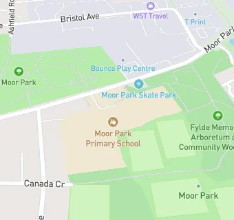 map for Moor Park Junior School