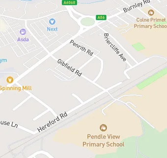 map for Pendle View Primary School