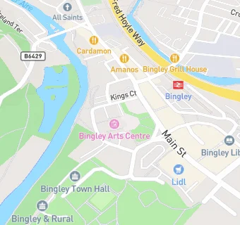 map for Bingley Little Theatre