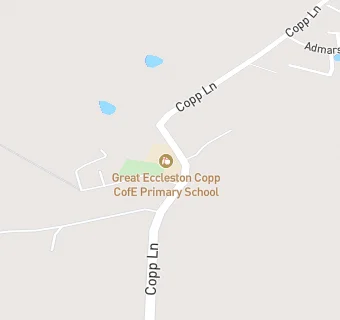 map for Lancashire Catering(Copp C Of EPrimary School)