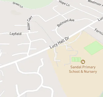 map for Sandal Primary School