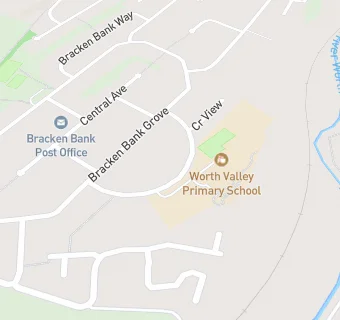 map for Worth Valley Middle School