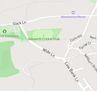 map for Oakworth Cricket Club