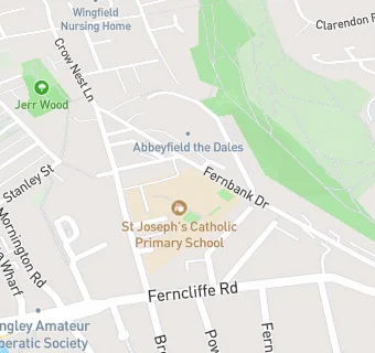 map for St Joseph's Catholic Primary School