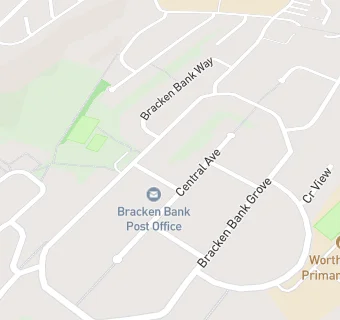 map for Bracken Bank Post Office