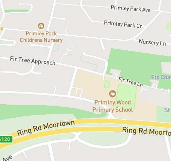 map for Primley Wood Primary School