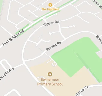 map for Swinemoor Primary School