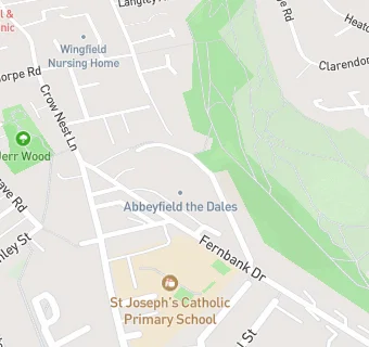 map for Abbeyfield the Dales