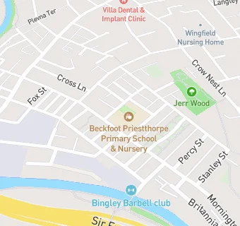 map for Beckfoot Priestthorpe Primary School & Nursery