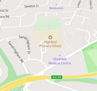 map for Highfield First School