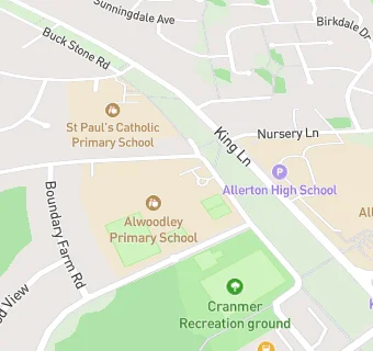 map for Alwoodley Primary School