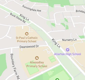 map for Alwoodley Primary School
