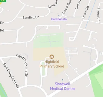 map for Highfield Primary School