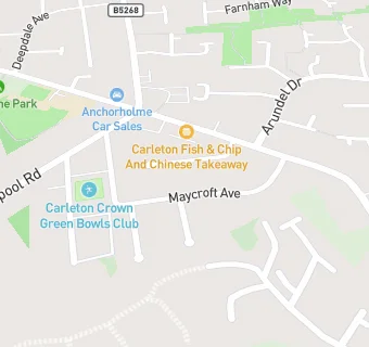 map for CARLETON BOWLING CLUB