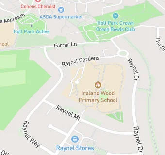 map for Ireland Wood Primary School