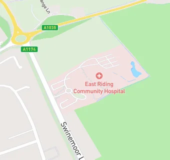 map for East Riding Community Hospital