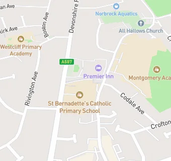 map for St Bernadette's Catholic Primary School