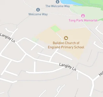 map for Baildon C of E Primary School