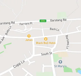 map for Great Eccleston Dental Surgery