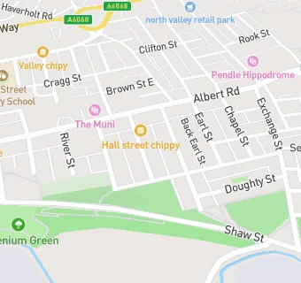 map for Hall Street Chippy