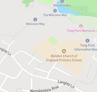 map for Baildon Church of England Primary School