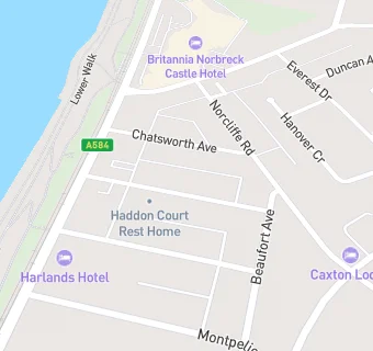 map for Haddon Court Rest Home