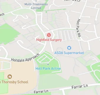 map for Highfield Surgery