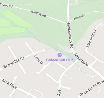 map for Baildon Golf Club  (bar only)