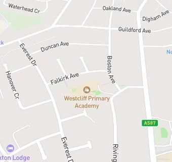 map for Westcliff Primary School