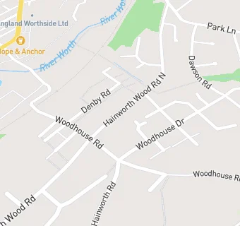 map for Hainworth Wood Community Centre